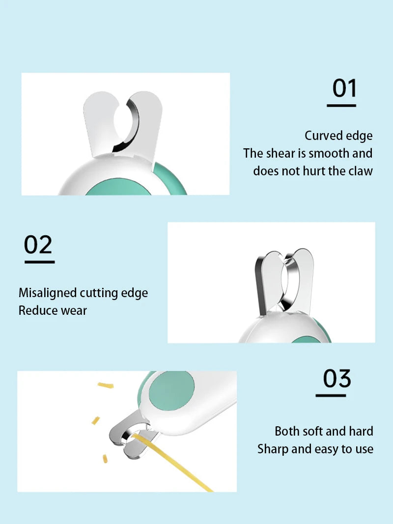LED Light Nail Clipper Cutter