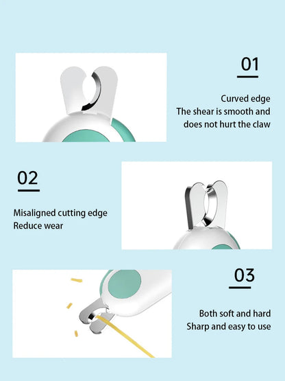 LED Light Nail Clipper Cutter