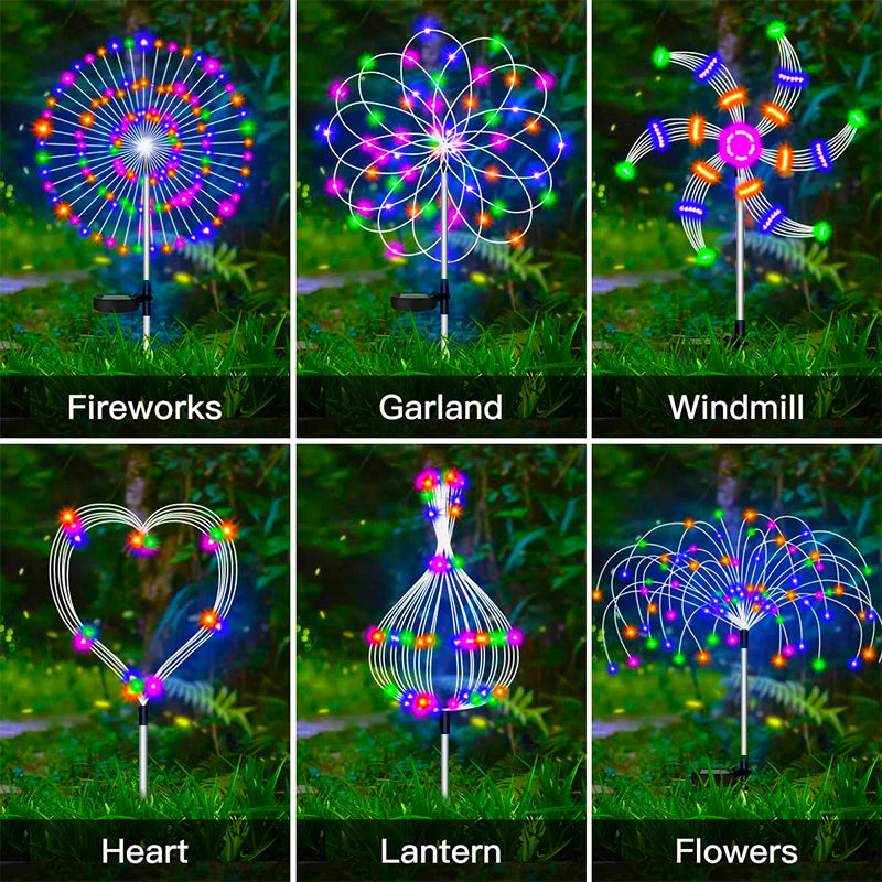 Magical Solar Firework LED Lights