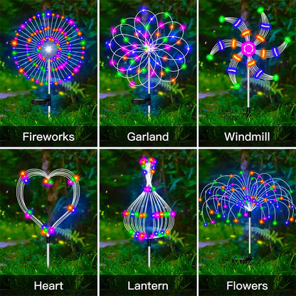 Magical Solar Firework LED Lights