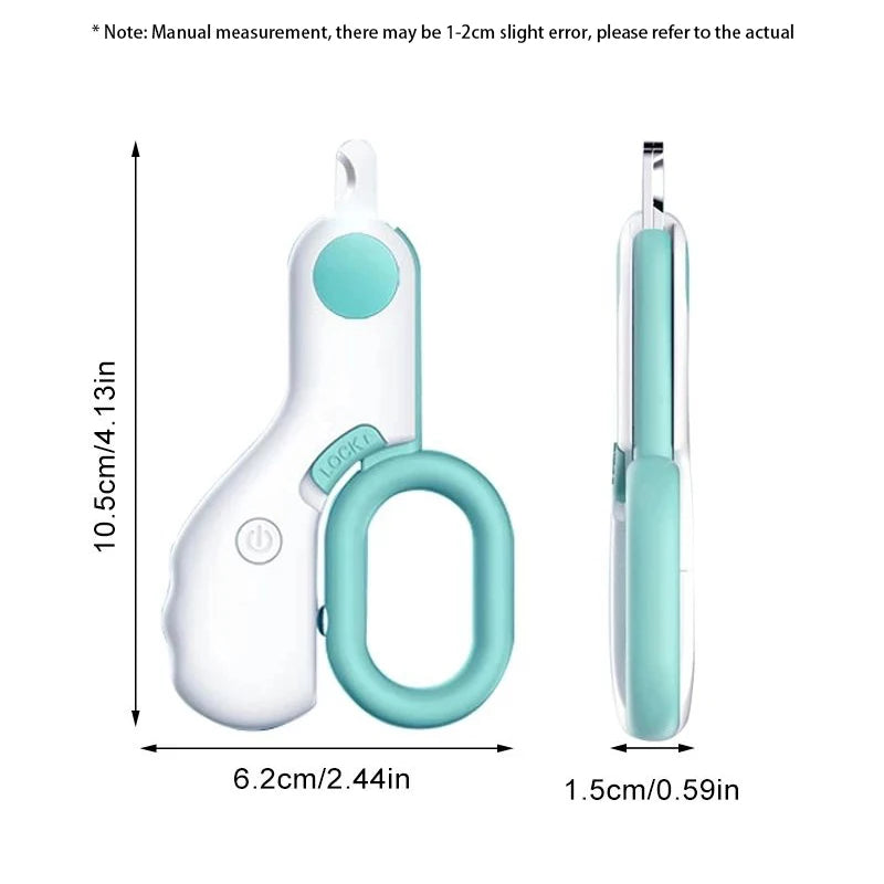 LED Light Nail Clipper Cutter