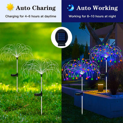 Magical Solar Firework LED Lights
