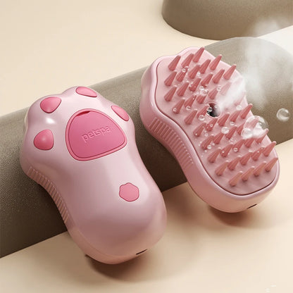 Steam Brush Pet Grooming